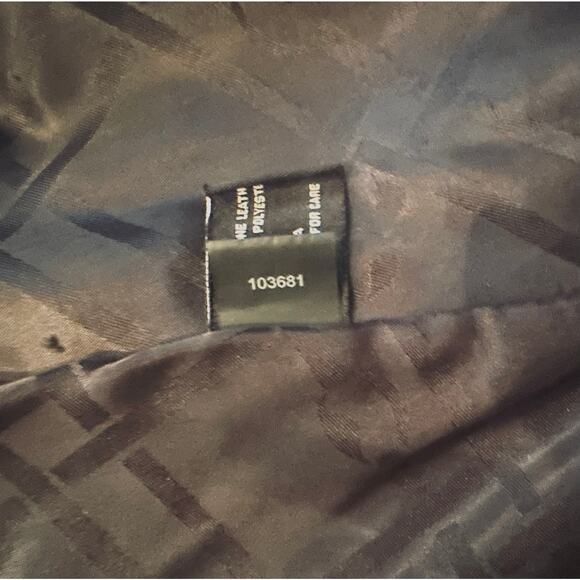 Tailored Black Genuine Leather Jacket, Jones New York, SZ L 12/14 - Picture 16 of 16